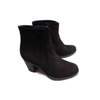 Skórzane botki tęgość G 1/2 obcas 8 cm